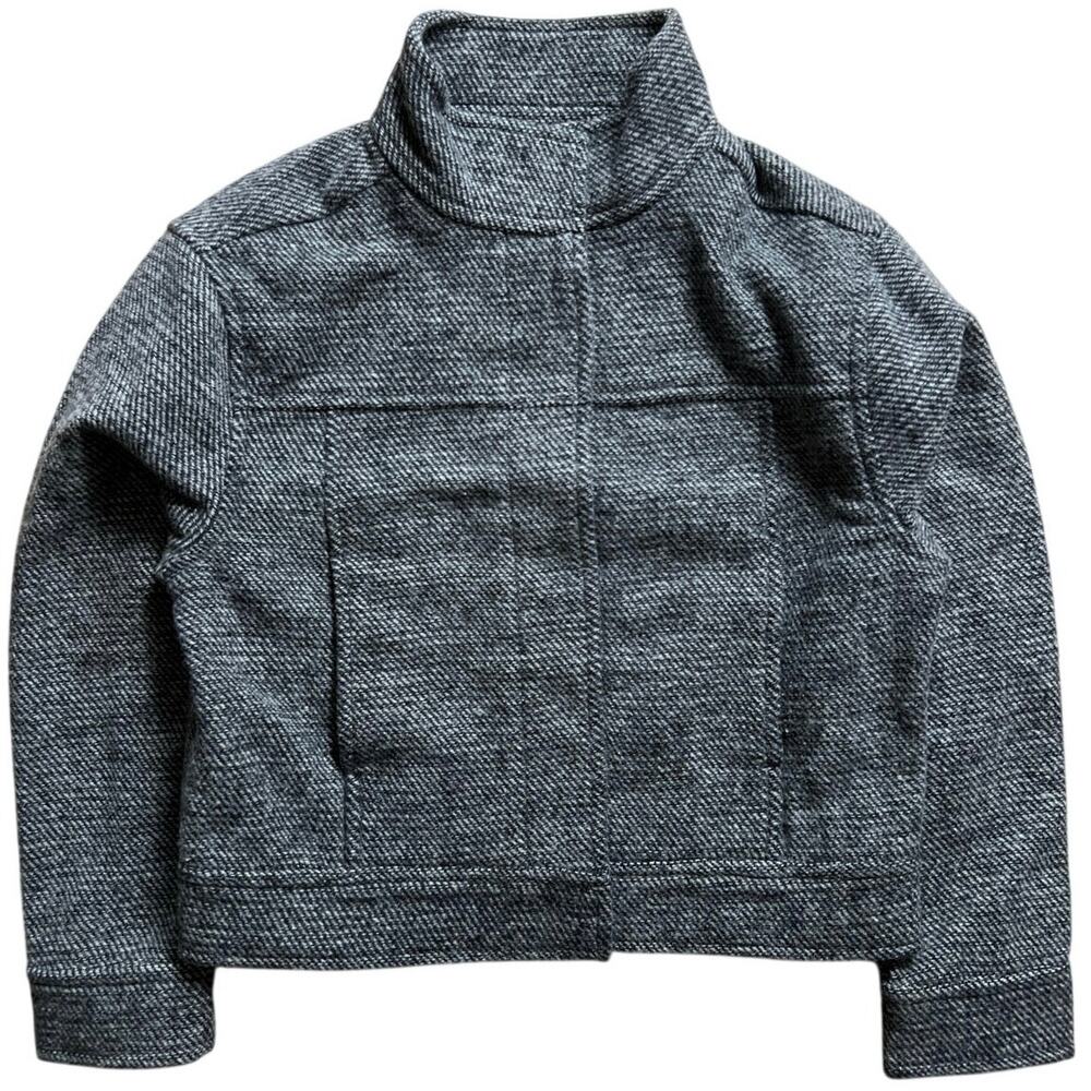 Marine Layer Liverpool Shawl Collar Coatigan - Black Heather Small Button Down